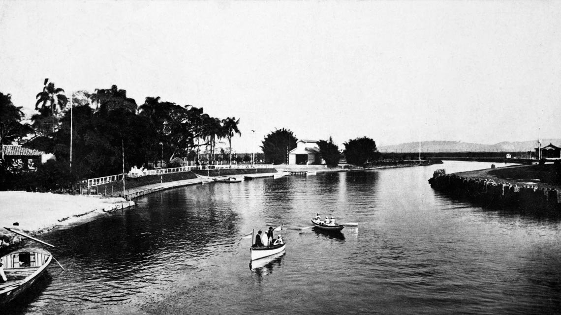 foto desenho do rio tiete antigo